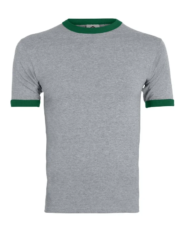 athletic heather/ dark green