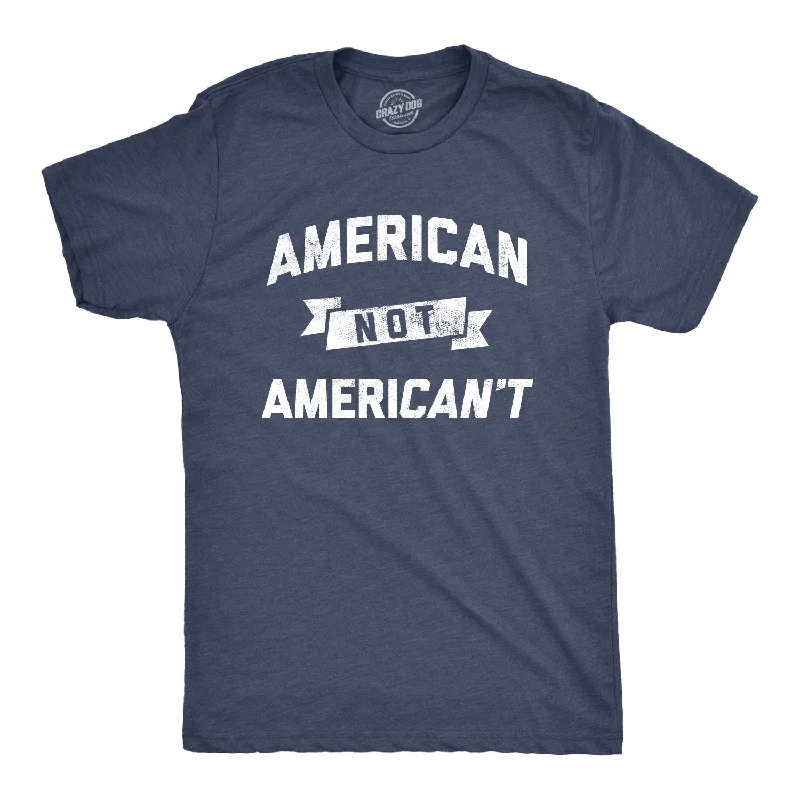 men's seasonal graphic t-shirts -American Not Americant Men's T Shirt