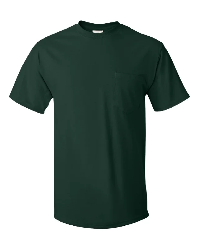 men's custom graphic t-shirts -Authentic Pocket T-Shirt