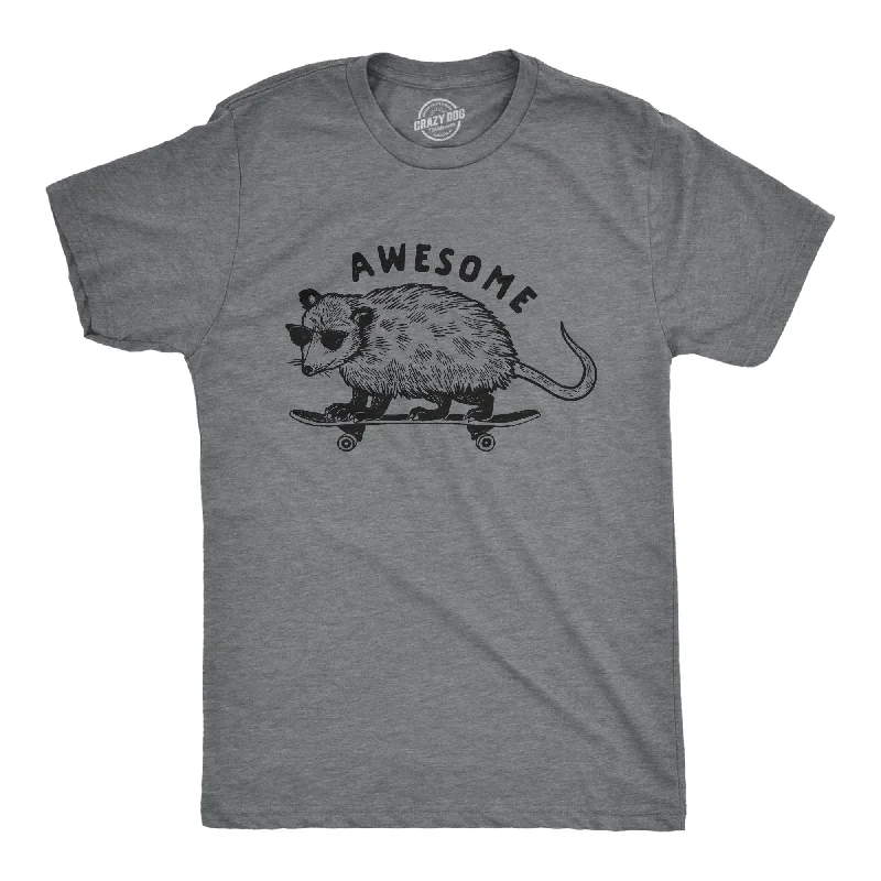 men's graphic logo t-shirts -Awesome Opossum Men's T Shirt