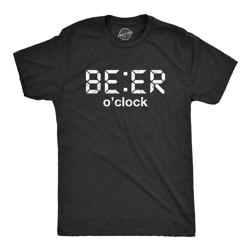 men's summer casual t-shirts -Beer O'Clock Men's T Shirt