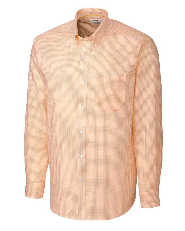 men's breathable dress shirts -Big & Tall L/S Epic Easy Care Tattersall