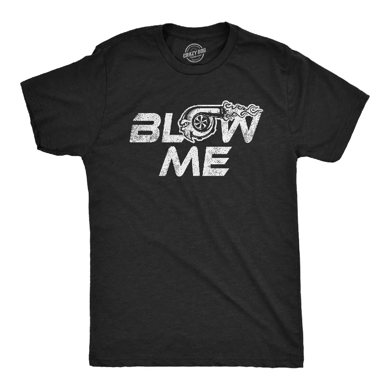 men's trendy casual tees -Blow Me Turbo Men's T Shirt