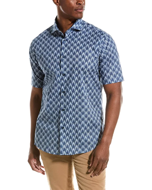 men's versatile button-up shirts -BLU by Polifroni Sport Shirt