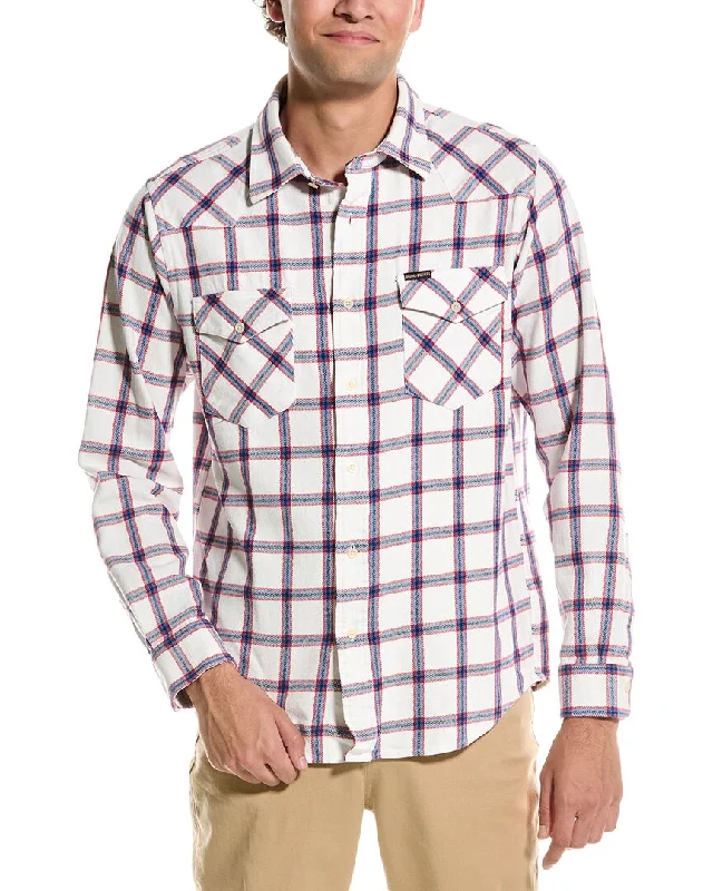 men's casual shirts -Brooks Brothers Twill Western Shirt