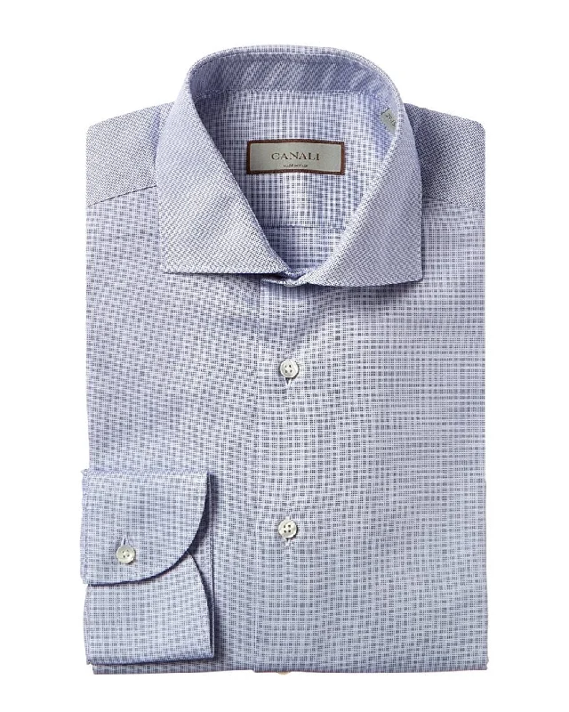 men's short-sleeve casual shirts -Canali Dress Shirt