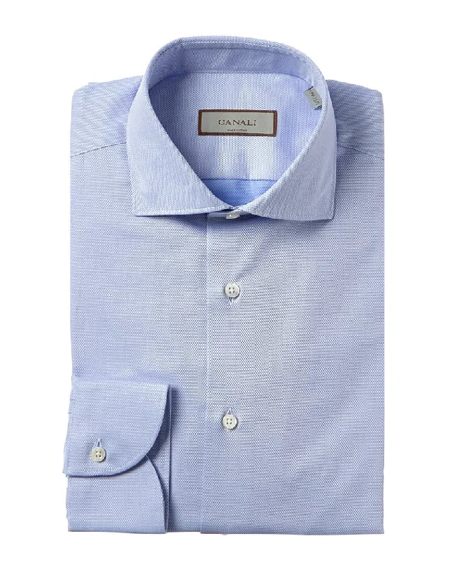 men's breathable button-up shirts -Canali Dress Shirt