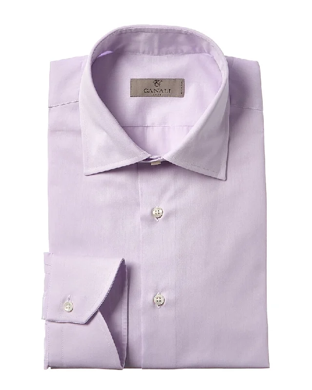 men's breathable shirts -Canali Dress Shirt