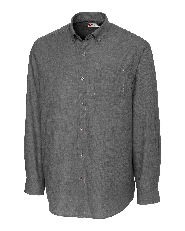 men's stylish business shirts -Clique Halden Stain Resistant L/S