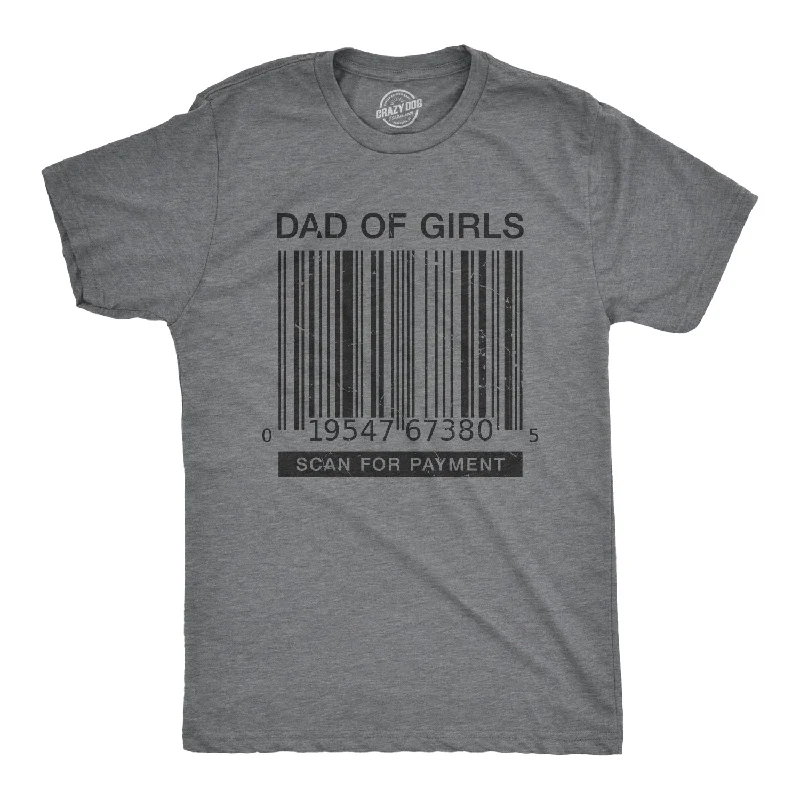 men's eco-friendly graphic t-shirts -Dad Of Girls Men's T Shirt