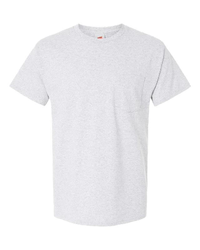 men's logo print t-shirts -Essential-T Pocket T-Shirt