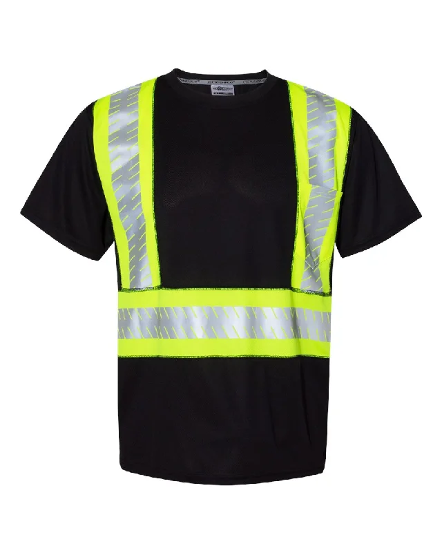 casual t-shirts for men -EV Series Enhanced Visibility Contrast Pocket T-Shirt