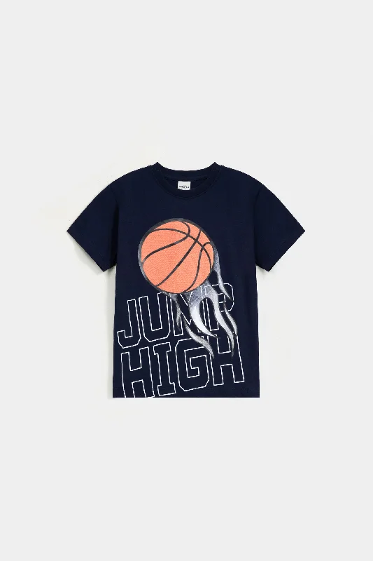 men's colorful graphic t-shirts -Basket Ball Graphic T-shirt