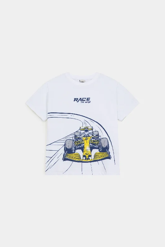 men's custom graphic t-shirts -Racing Graphic T-Shirt