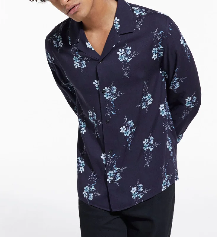 men's long-sleeve shirts -Floral Shirt