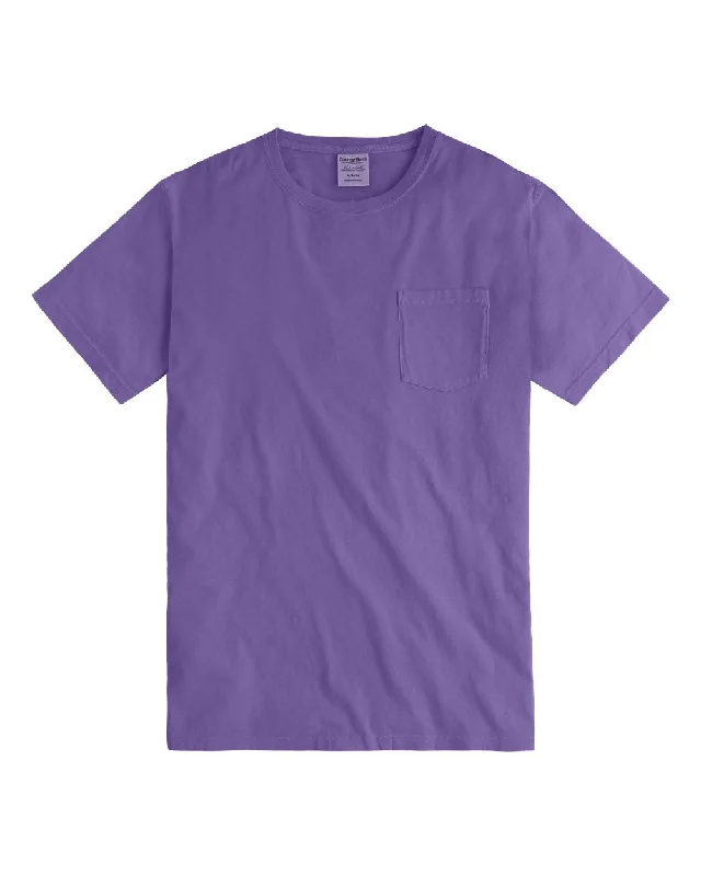 men's t-shirts with logos -Garment-Dyed Pocket T-Shirt