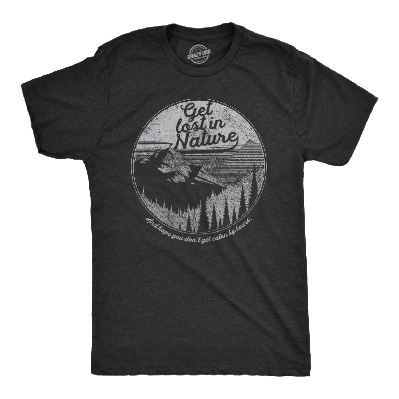 men's oversized t-shirts -Get Lost In Nature Men's T Shirt