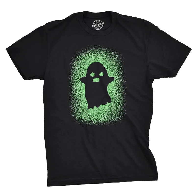 men's stylish printed tees -Glowing Ghost Men's T Shirt