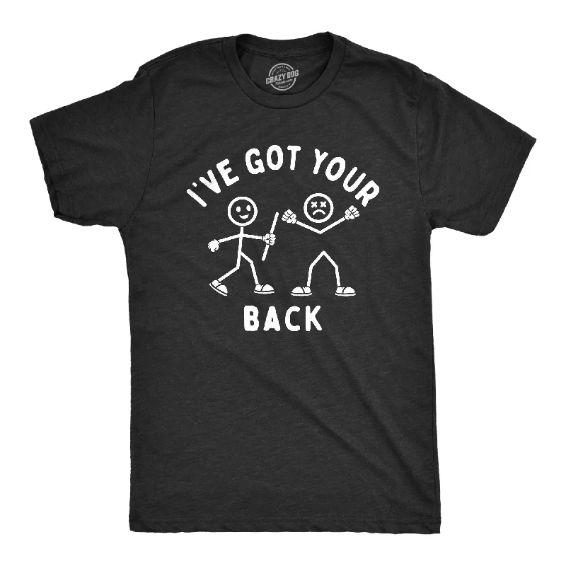 men's vintage print t-shirts -Ive Got Your Back Men's T Shirt