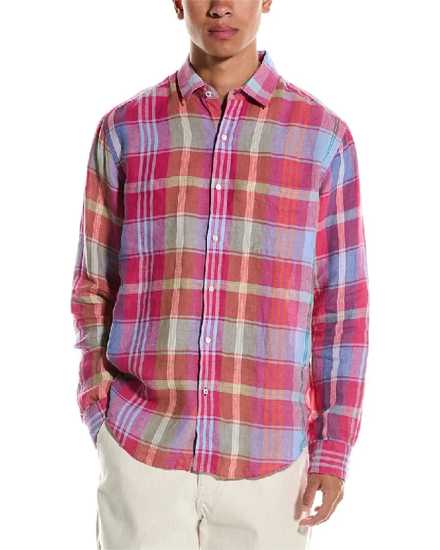 men's relaxed fit shirts -J.McLaughlin Gramercy Linen Shirt