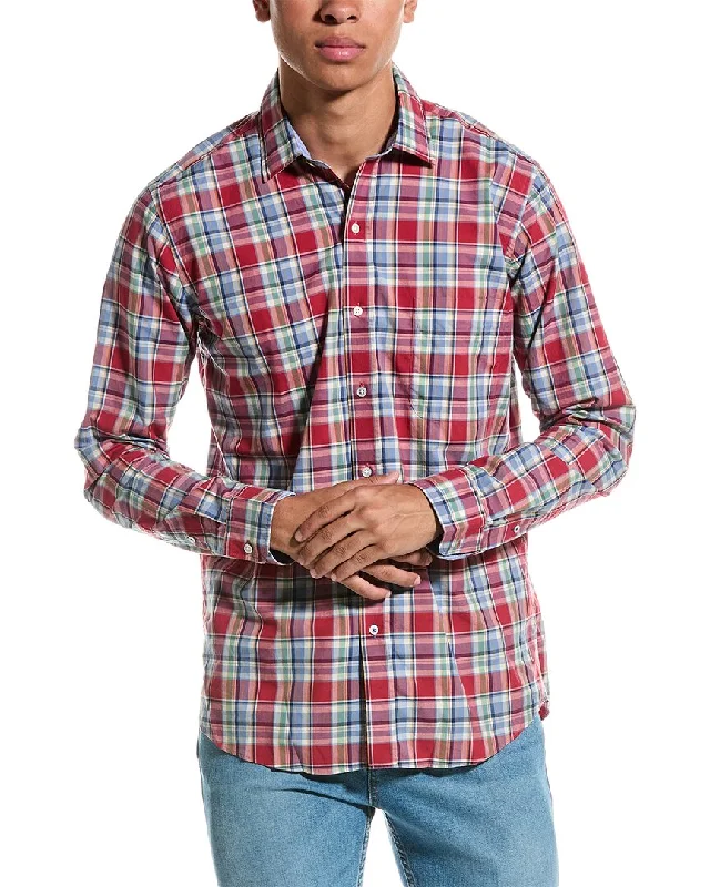 men's patterned button-down shirts -J.McLaughlin Gramercy Modern Fit Shirt