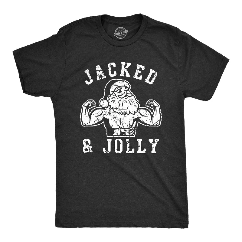 men's summer casual t-shirts -Jacked And Jolly Men's T Shirt