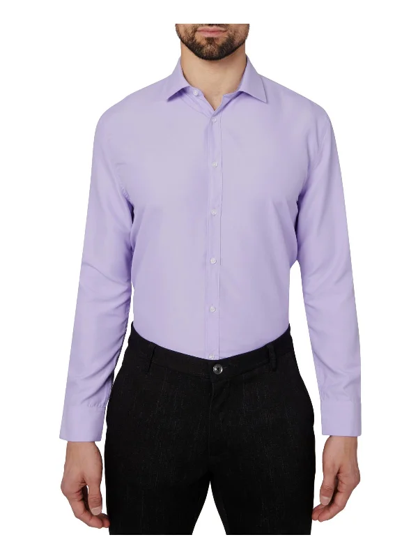 men's fashion-forward shirts -Mens Regular Fit Long Sleeve Button-Down Shirt