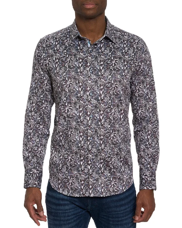 men's cool patterned shirts -Robert Graham Aegean Woven Shirt