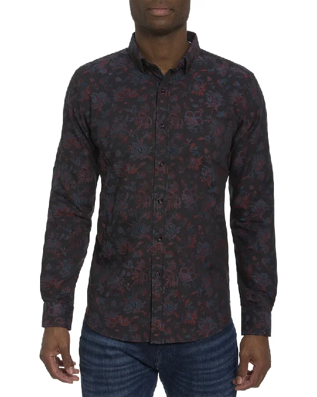 men's stylish slim-fit shirts -Robert Graham Berkane Woven Shirt