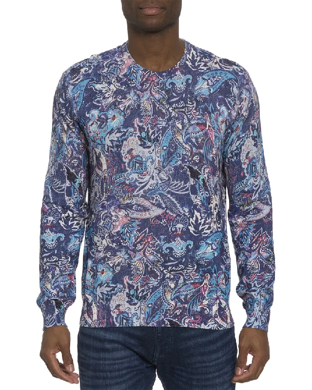 men's lightweight formal shirts -Robert Graham Meier Knit Linen-Blend Top