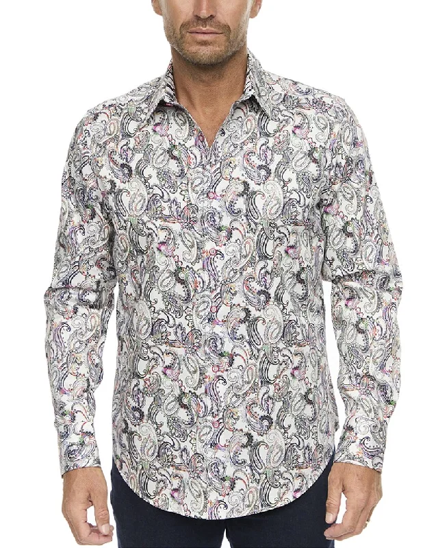 men's dress shirts for daily wear -Robert Graham Shefman Woven Shirt