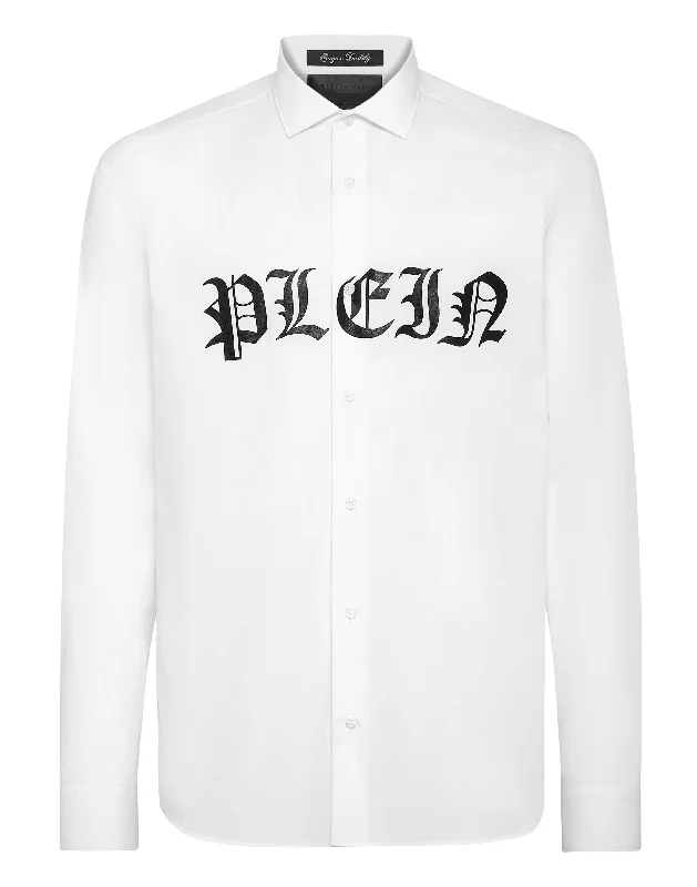 men's formal shirts for weddings -Shirt Sugar Daddy Cut LS Gothic Plein