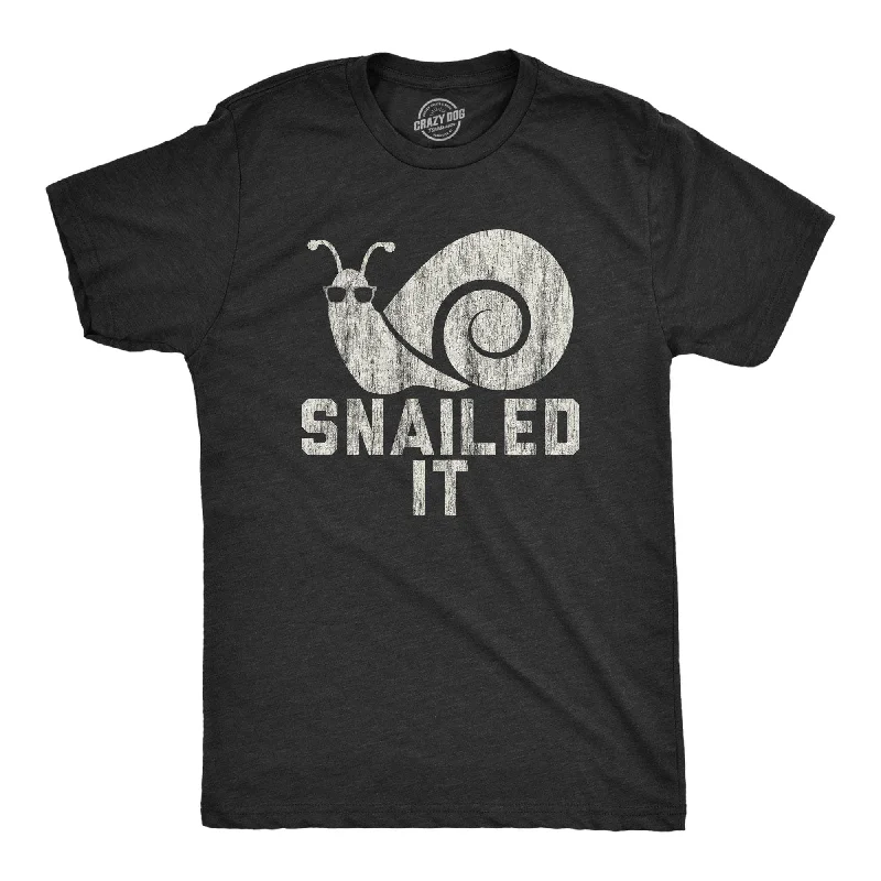 men's t-shirts for casual outings -Snailed It Men's T Shirt