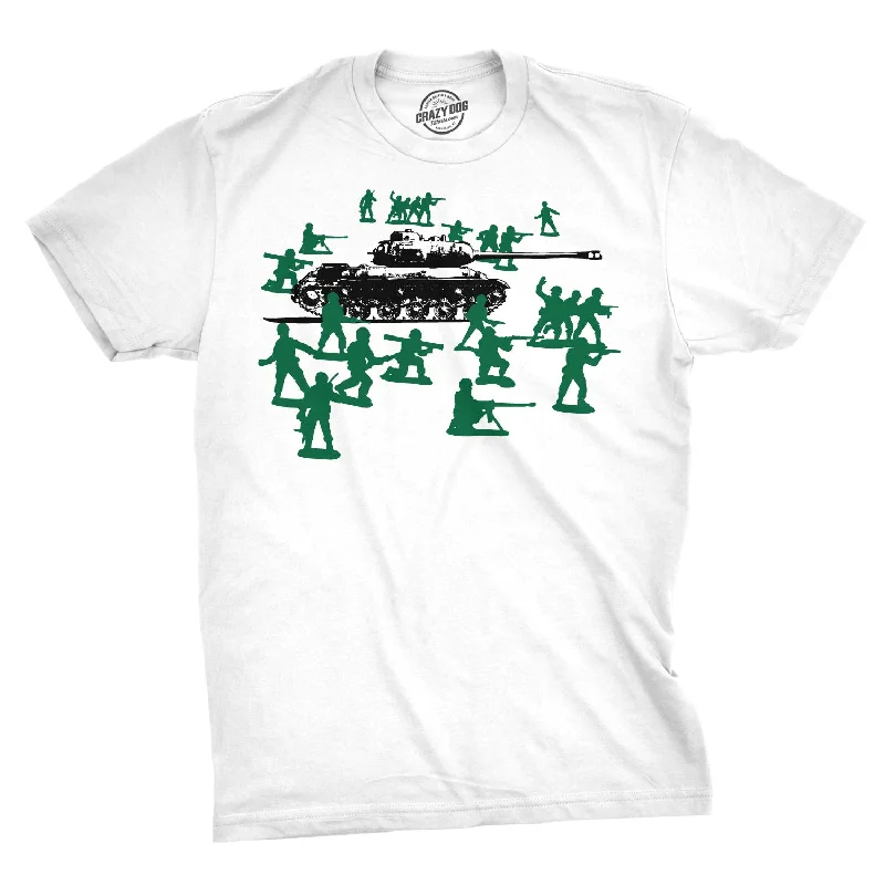 men's classic cotton tees -Green Army Men Men's T Shirt