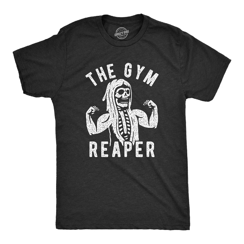 men's premium cotton t-shirts -The Gym Reaper Men's T Shirt