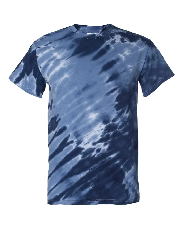 men's fun print t-shirts -Tiger Stripe Tie-Dyed T-Shirt