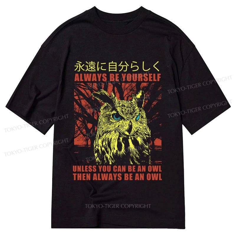 men's t-shirts for layering -Tokyo-Tiger Always Be Yourself Japanese Classic T-Shirt