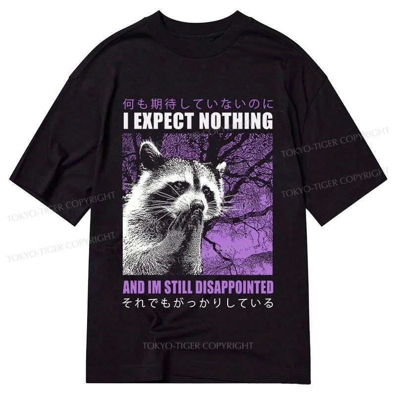 men's t-shirts for casual outings -Tokyo-Tiger Disappointed Raccoon Japanese Classic T-Shirt