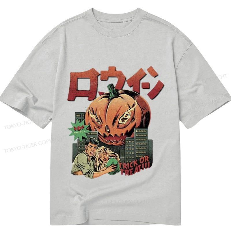 men's short-sleeve slim fit t-shirts -Tokyo-Tiger Great Pumpkin Yokai Classic T-Shirt