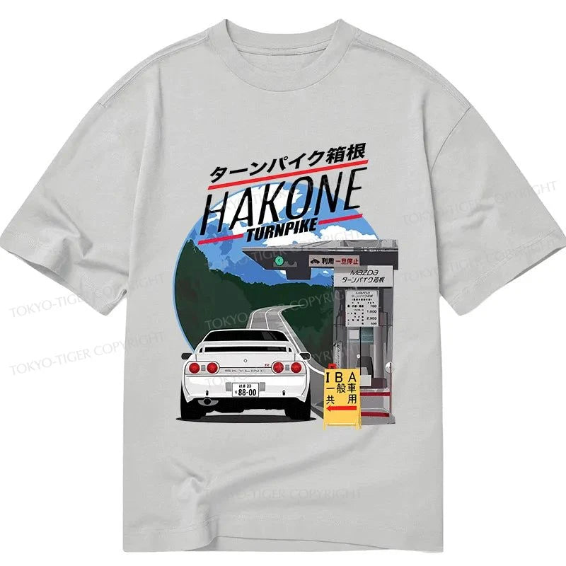 men's basic t-shirts -Tokyo-Tiger Hakone Nissan Skyline R32 JDM Classic T-Shirt