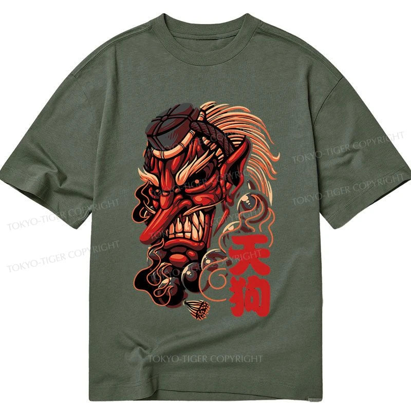 trendy casual t-shirts for men -Tokyo-Tiger Japanese Art Tengu Classic T-Shirt