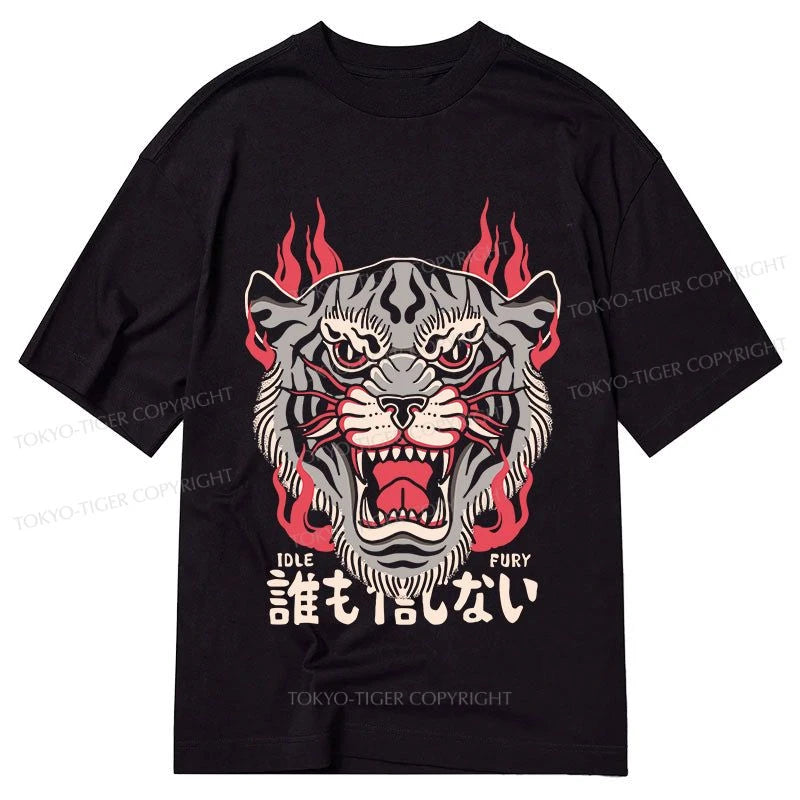 men's trendy casual tees -Tokyo-Tiger Japanese Retro Tiger Classic T-Shirt