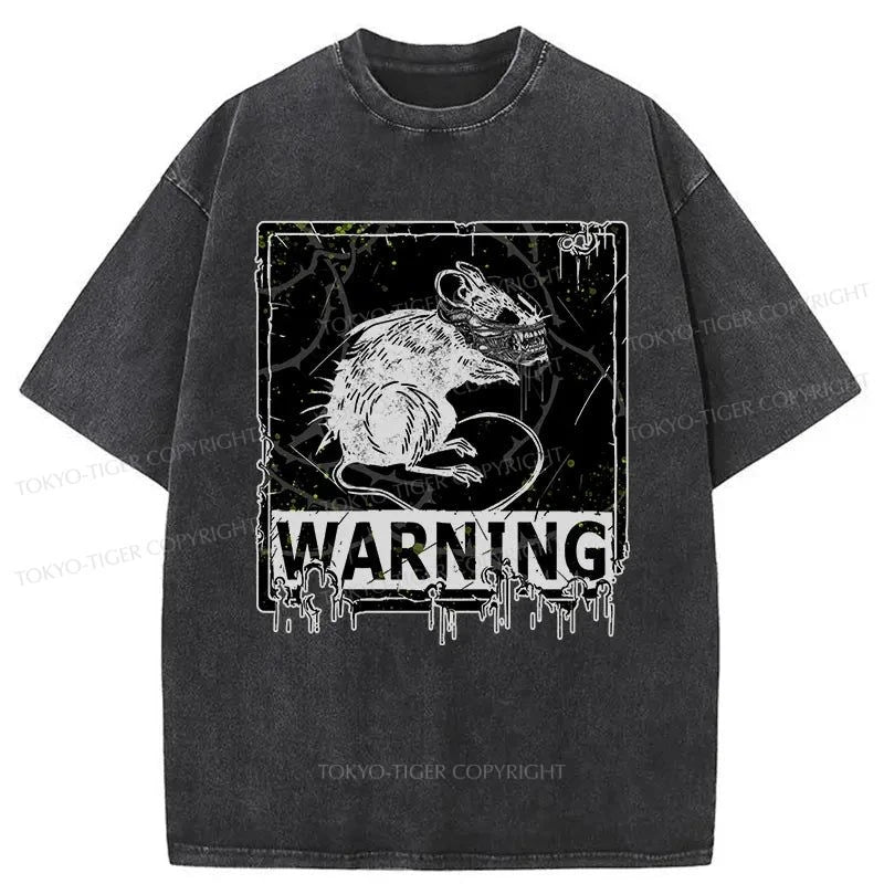 slim fit t-shirts for men -Tokyo-Tiger Mutant Mice Japan Washed T-Shirt