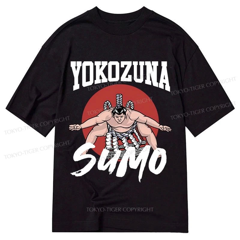 men's cotton blend t-shirts -Tokyo-Tiger Yokozuna Sumo Classic T-Shirt