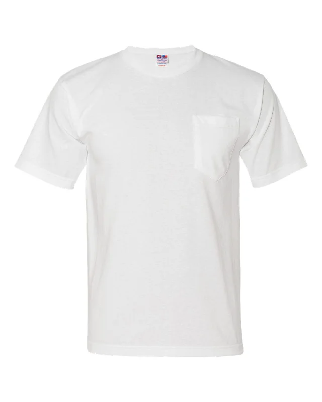 men's fitted t-shirts -USA-Made Midweight Pocket T-Shirt