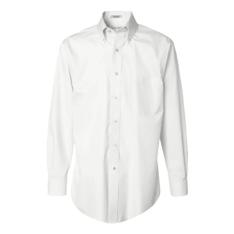 men's modern fit shirts -Van Heusen Non-Iron Pinpoint Oxford Shirt