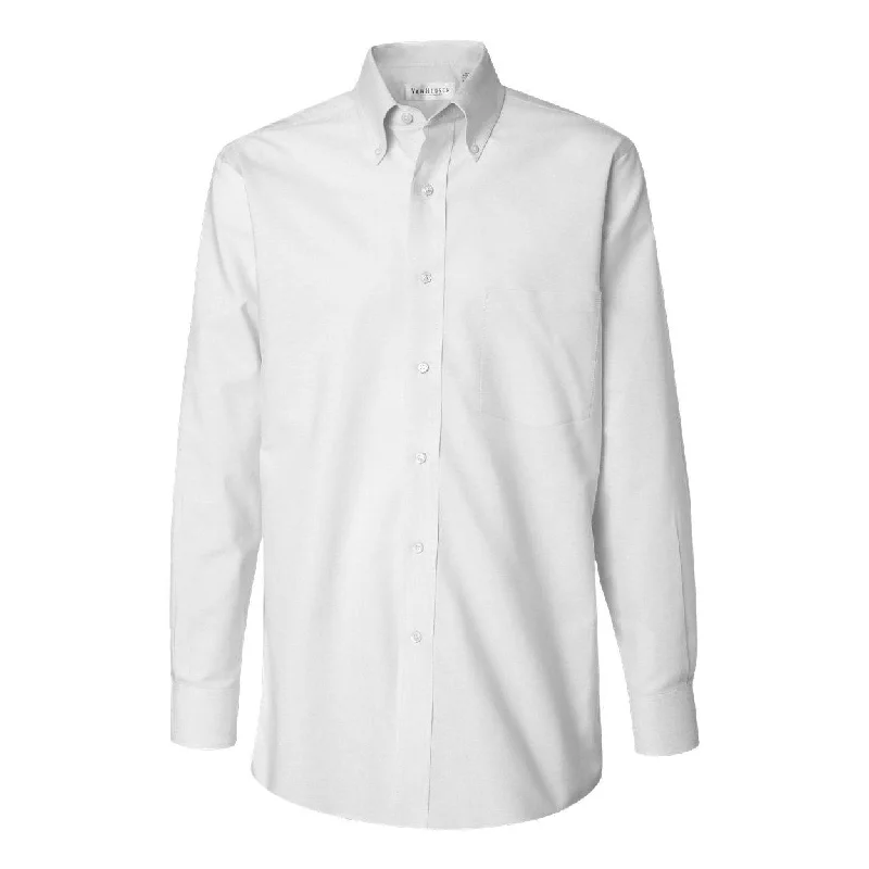 men's relaxed fit shirts -Van Heusen Pinpoint Oxford Shirt