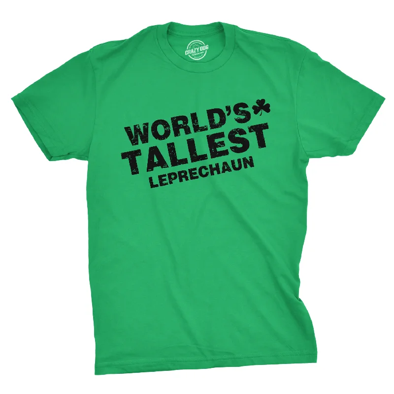 men's eco-friendly graphic t-shirts -World's Tallest Leprechaun Men's T Shirt