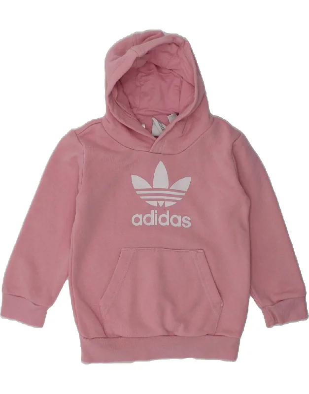 men's stylish fleece hoodies -ADIDAS Baby Boys Graphic Hoodie Jumper 12-18 Months Pink Cotton