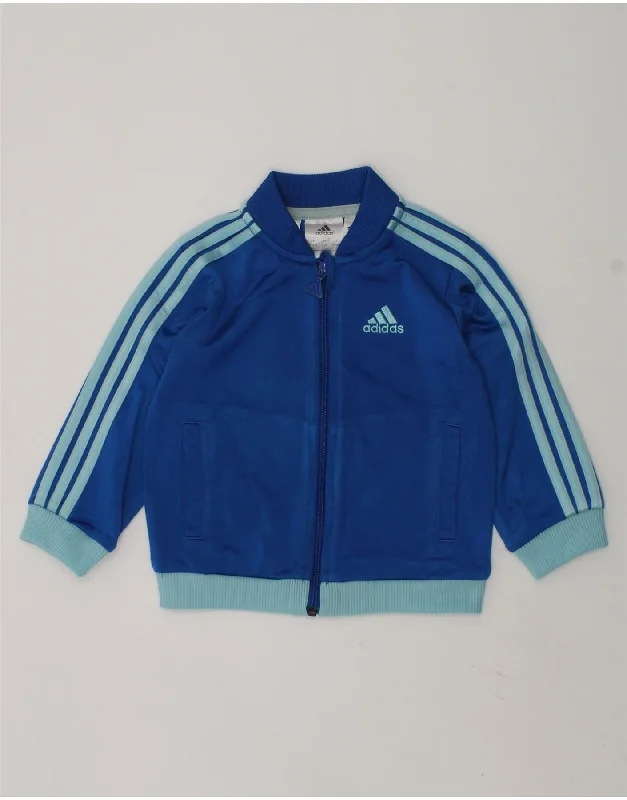 men's waterproof winter jackets -ADIDAS Baby Boys Tracksuit Top Jacket 9-12 Months Blue Colourblock